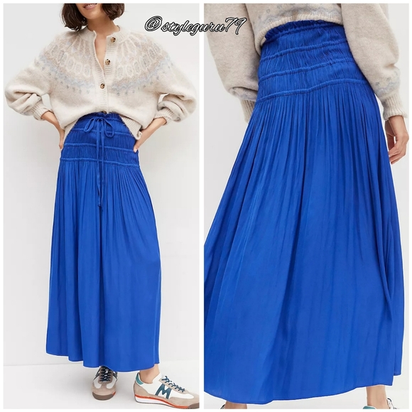 Anthropologie Dresses & Skirts - NWT, Anthropologie, Lynde Smocked Maxi Skirt